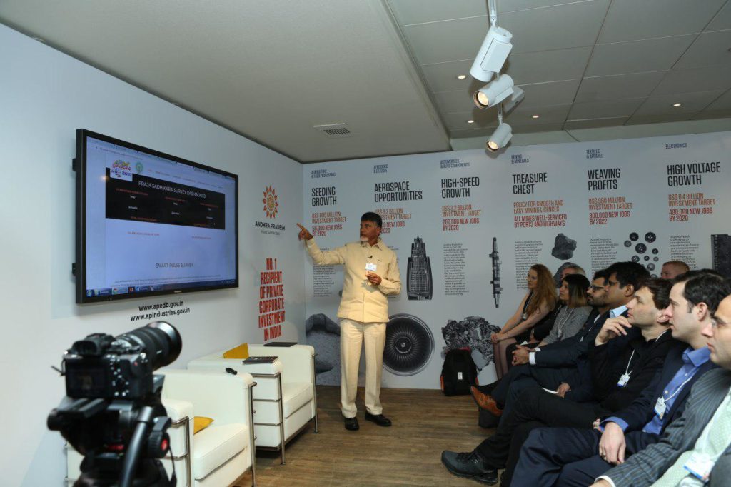 Chandrababu at Technology Pioneers Session at Davos